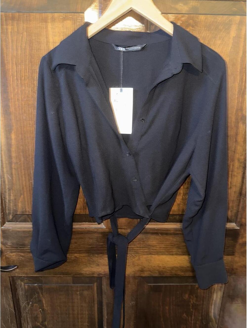 Zara wrap blouse